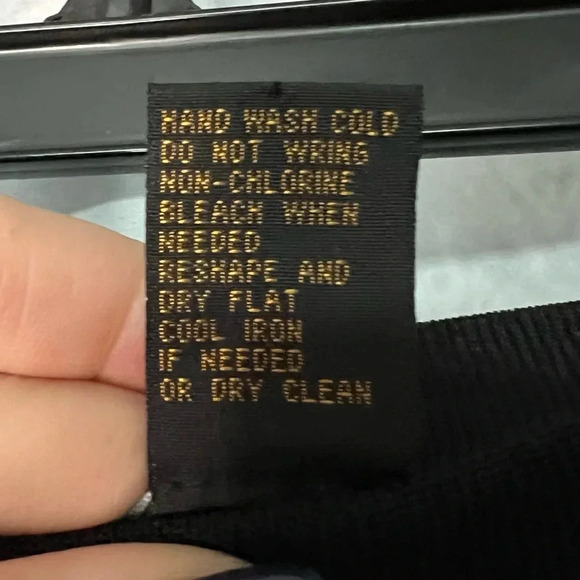 Grace Dane Lewis Petites Black, White and Salmon Elastic Waist Vintage Skirt -PL - Picture 3 of 8